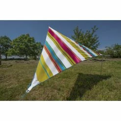 Bent Canvas Allover Set Caribbean stripe hawaii/zipper light blue