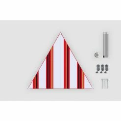 Bent Canvas Allover Set Oriental stripe white/zipper red 7 Bent Canvas Allover Set Oriental stripe white/zipper red -Shelters & Pavillions Shop bent canvas allover set oriental stripe white zipper red 3