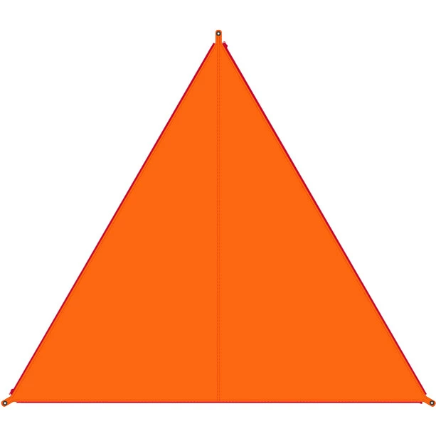 Bent Canvas Plain Tarp autumn glory/zipper red 5 Bent Canvas Plain Tarp autumn glory/zipper red - Image 3