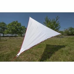 Bent Canvas Plain Tarp Single white/zipper red
