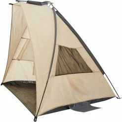 CAMPZ FG UV 50+ Sun Shelter Trapezium beige/grey -Shelters & Pavillions Shop campz fg uv 50 sun shelter trapezium sesame dark dull grey 3