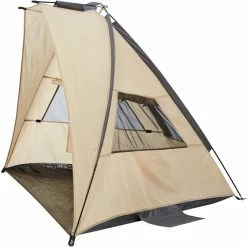 CAMPZ FG UV 50+ Sun Shelter Trapezium beige/grey -Shelters & Pavillions Shop campz fg uv 50 sun shelter trapezium sesame dark dull grey 4