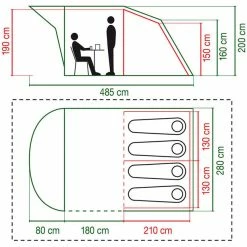 Coleman Oak Canyon 4 Tuning Tent -Shelters & Pavillions Shop coleman oak canyon 4 tunnelzelt 3