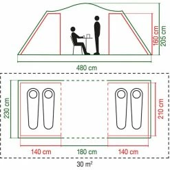 Coleman Spruce Falls 4 Tuning Tent -Shelters & Pavillions Shop coleman spruce falls 4 tunnelzelt 3