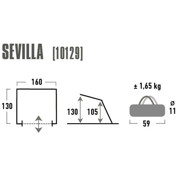 High Peak Sevilla Beach Shelter grey/blue 5 High Peak Sevilla Beach Shelter grey/blue - Image 3