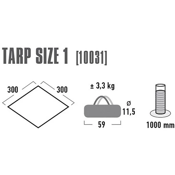 High Peak Tarp 1 grey 5 High Peak Tarp 1 grey - Image 3