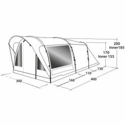 Outwell Lawndale 4 Tent -Shelters & Pavillions Shop outwell lawndale 4 tent 5